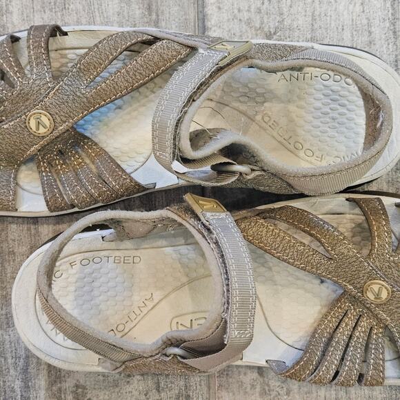 Keen Rose Sandals Women’s 10.5 Gray Water Hiking Sport Strap Outdoor Trail - Picture 7 of 10